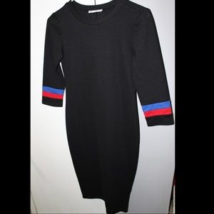 ZARA Midi two stripe dress